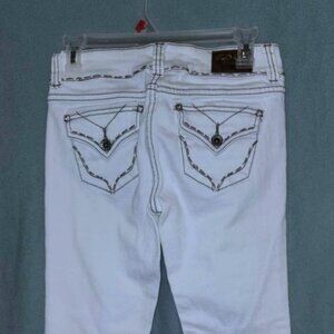 Bright White Flare Leg Jeans, Women's Size 3